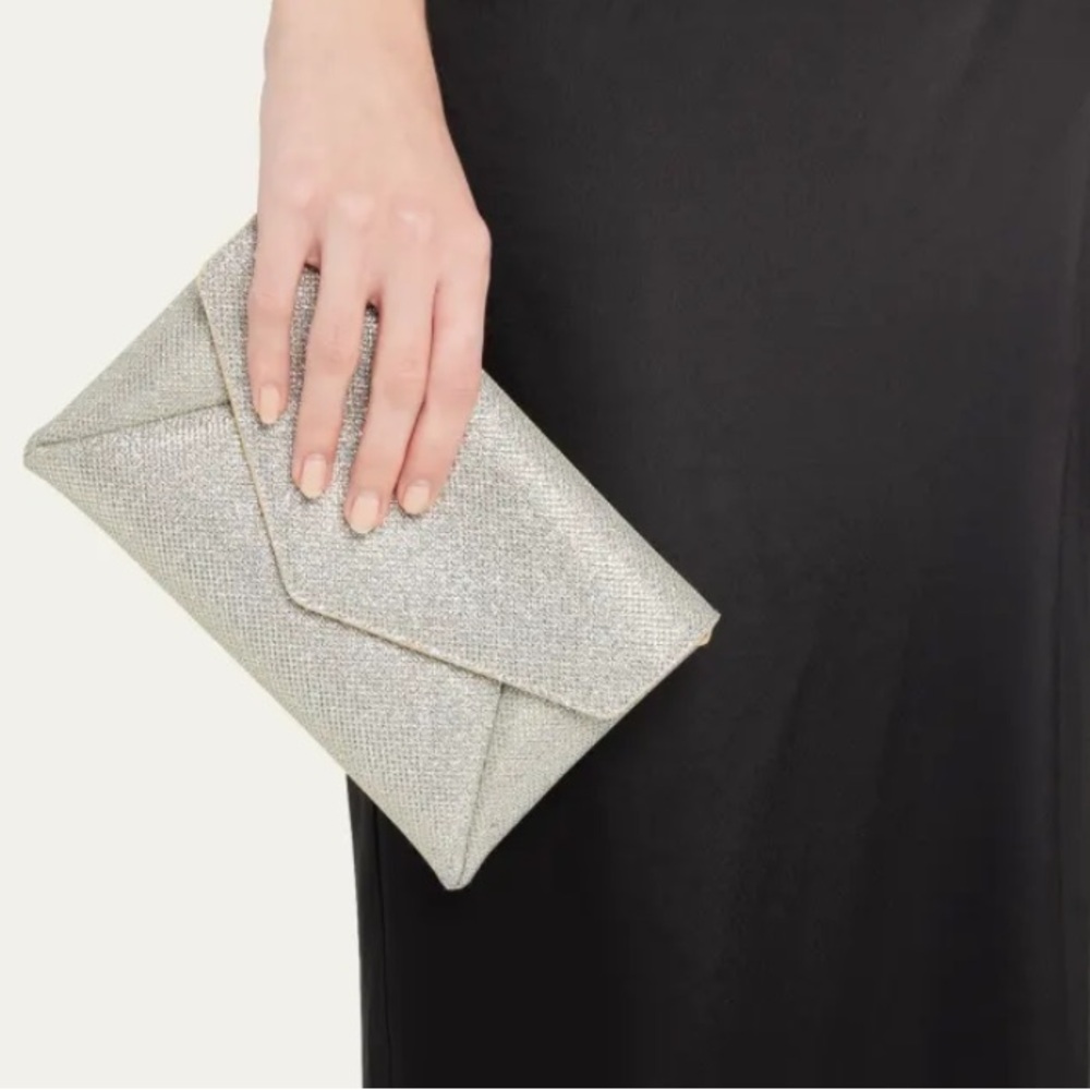 STUART WEITZMAN
The Loveletter Mini Metallic Clutch Bag